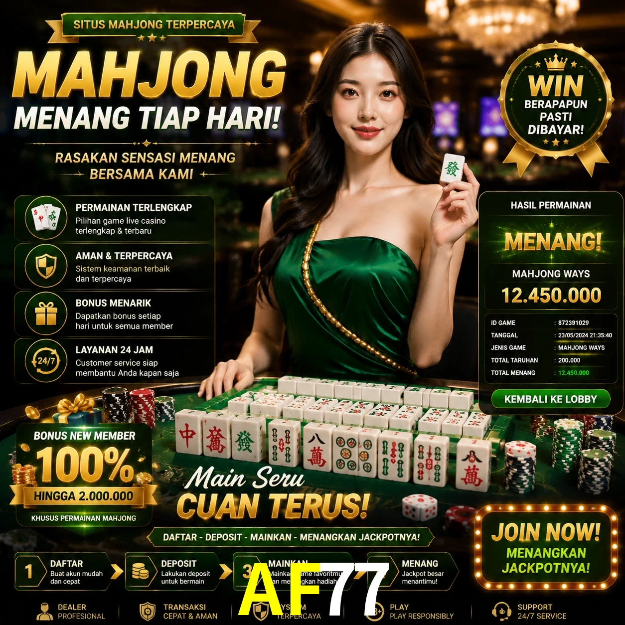 Cashback VIP AF77 - reembolso semanal